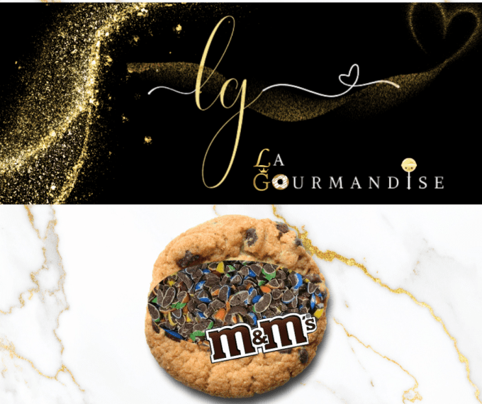 Cookies nappés  de nutella M&MS  