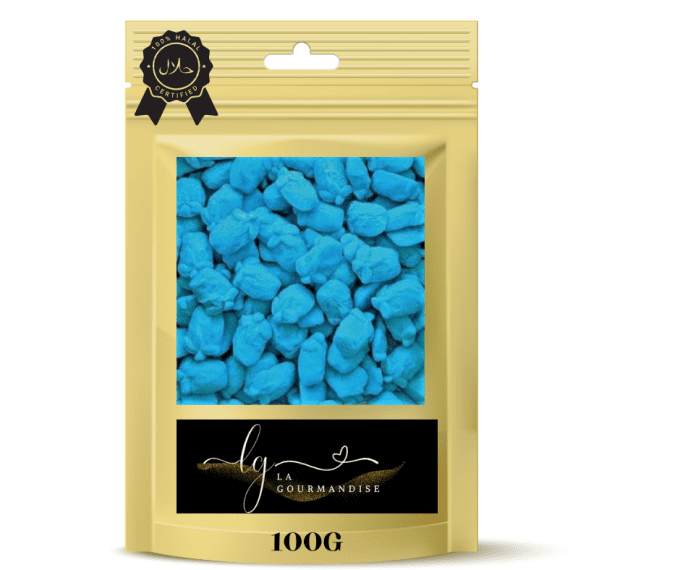 Framboise fouettée bleue sucrée halal 