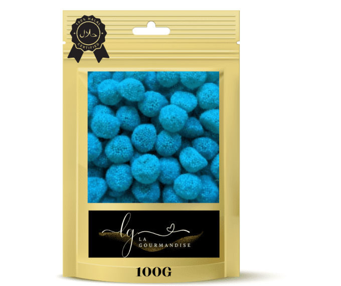 Mûres perlées bleues halal