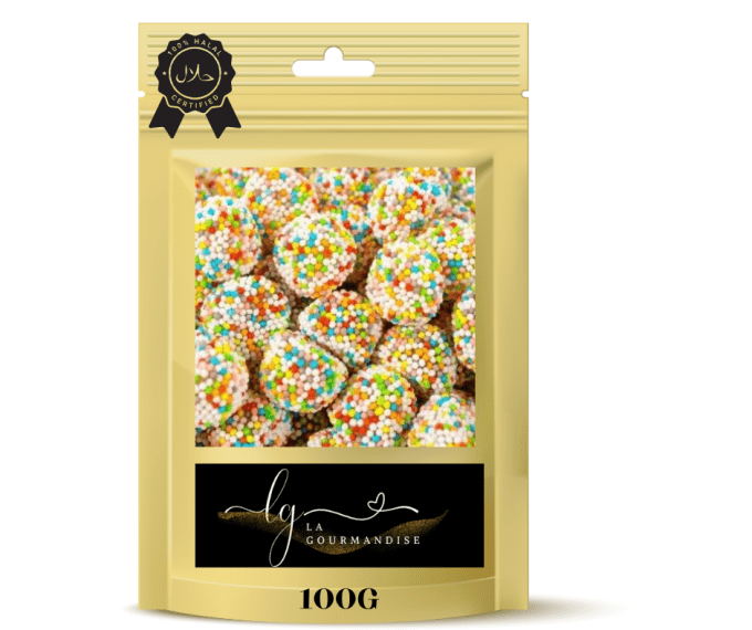 Mûres perlées multicolores halal