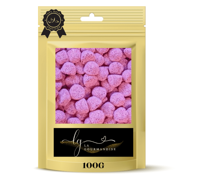 Mûres perlées fraise halal